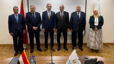 وزير الزراعة الصربي يزور البنك الزراعي المصري