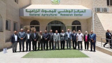 زيارة الوفد المصري لمركز البحوث الزراعية في الأردن