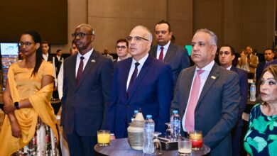 وزير الري في إحتفالية العيد القومي لدولة رواندا