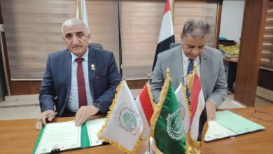 د نصردالدين العبيد مدير أكساد يوقع بروتوكول تعاون مع رئيس هيئة الإستشعار من بعد
