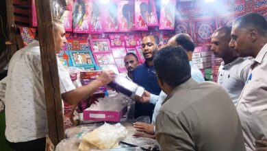حملات بأسوان تضبط 443 كجم سلع غذائية فاسدة ومجهولة المصدر وتغلق محلات مخالفة