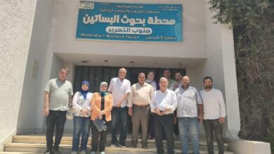 مركز البحوث الزراعية يتابع ميدانيًا مشروعات رفع كفاءة الموارد الزراعية في البحيرة
