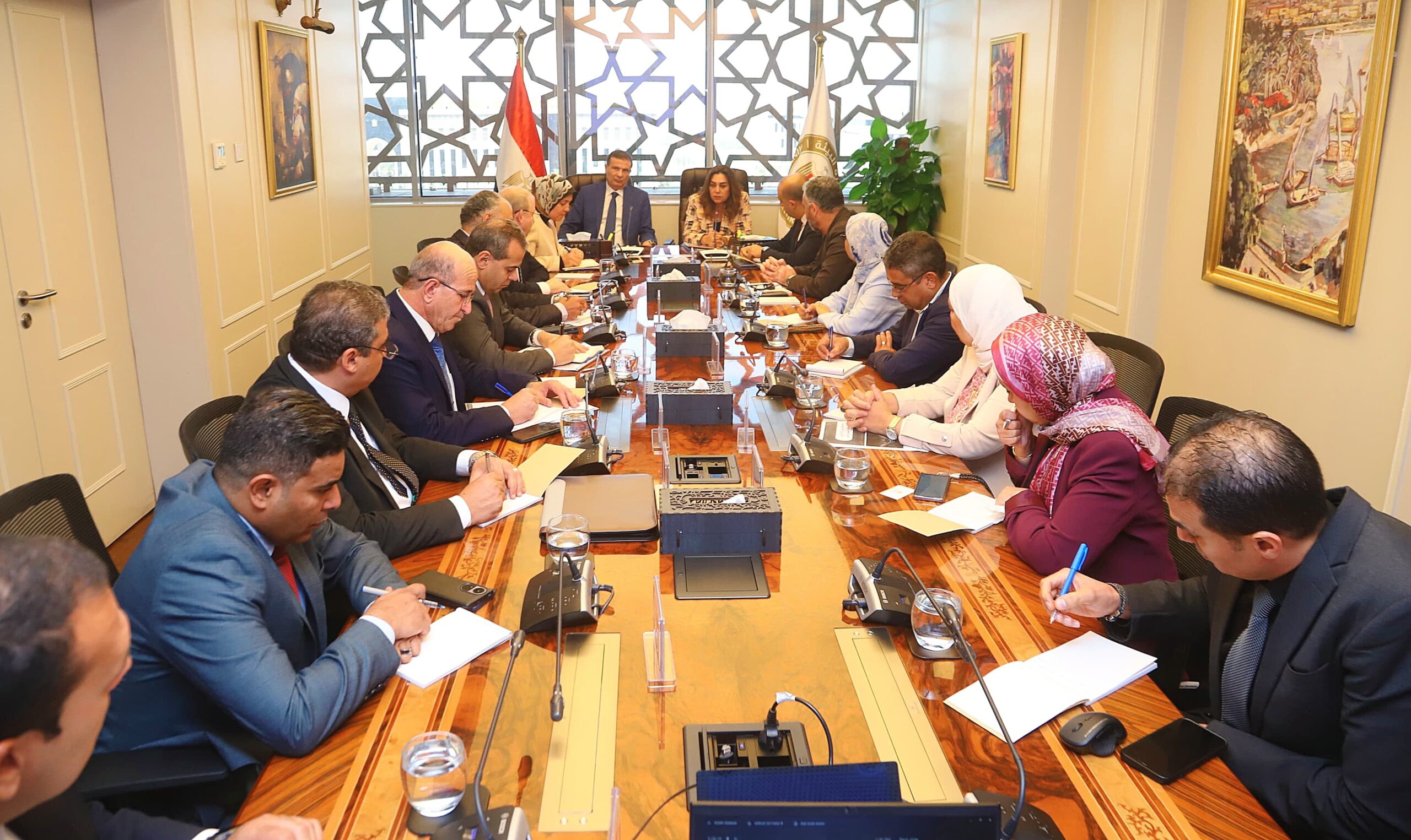 وزير الزراعة يلتقي وزيرة التنمية المحلية والبيئة