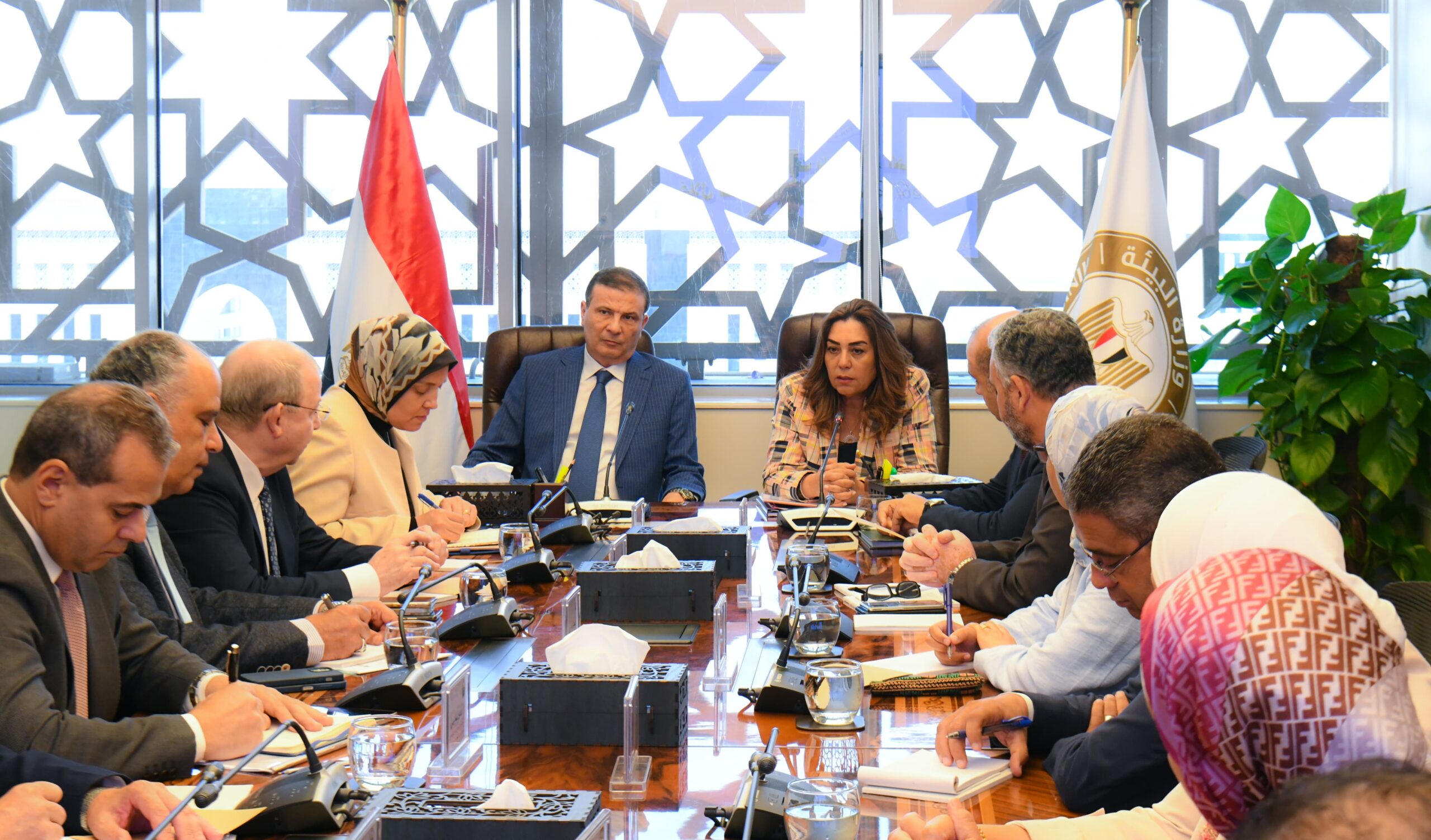 وزير الزراعة يلتقي وزيرة التنمية المحلية والبيئة