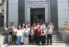 تدريب طلاب كلية طب بيطري جامعة الملك سلمان في معهد صحة الحيوان