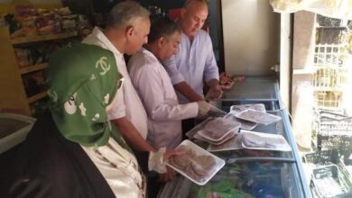الغربية: ضبط أكثر من 3.6 طن منتجات غذائية غير صالحة خلال حملات الطب البيطري