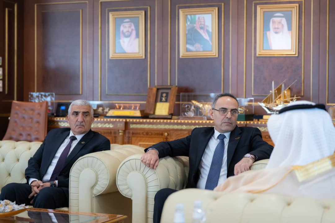 لقاء د أمجد بدر وزير الزراعة السوري ونظيره السعودي