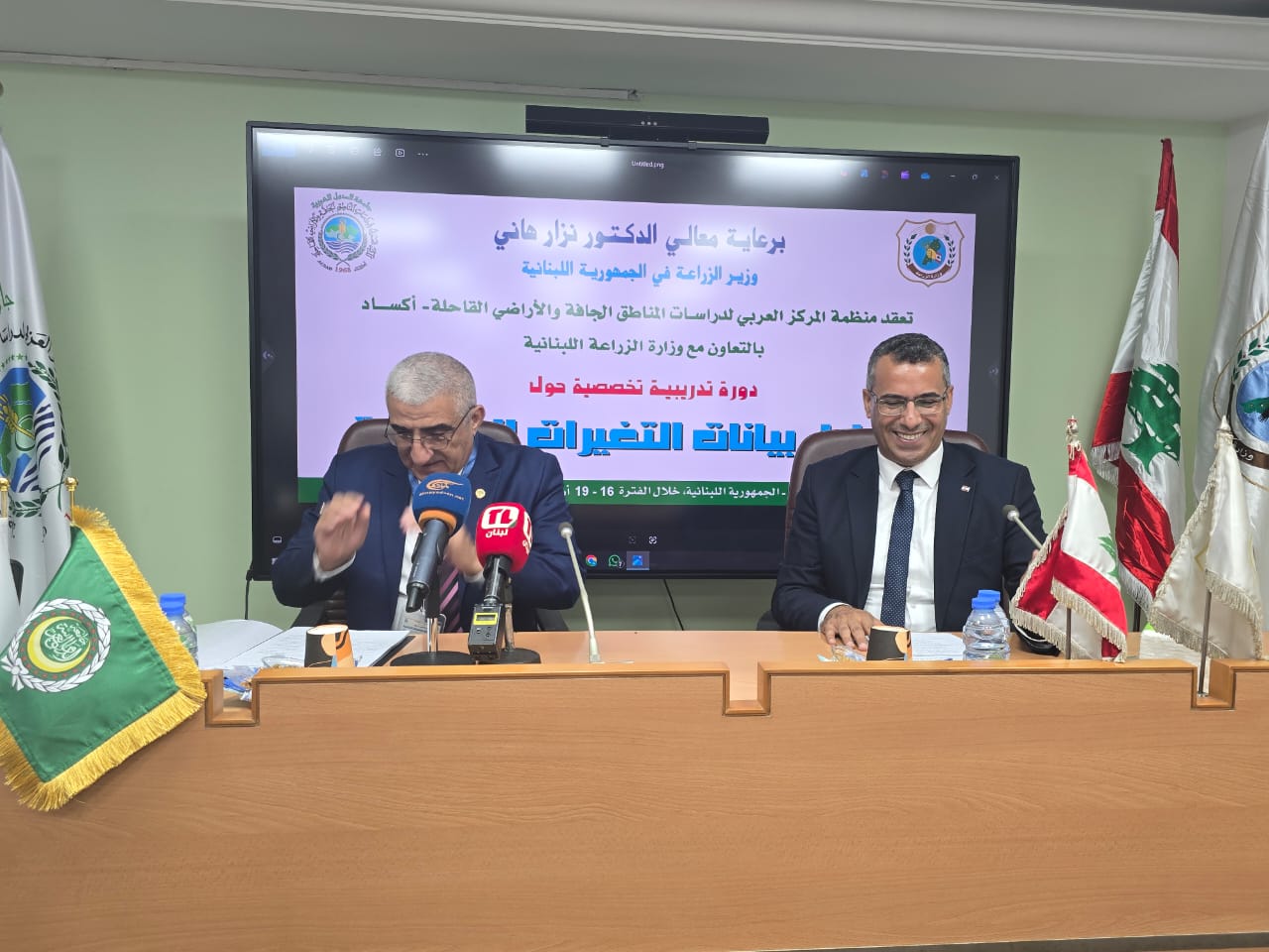 د نصر الدين العبيد مدير أكساد يلتقي وزير الزراعة اللبناني
