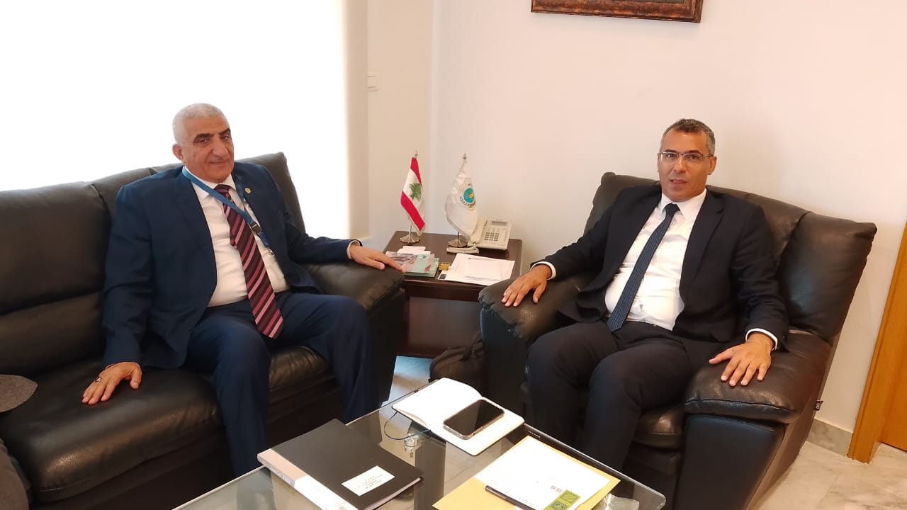 د نصر الدين العبيد مدير أكساد يلتقي وزير الزراعة اللبناني