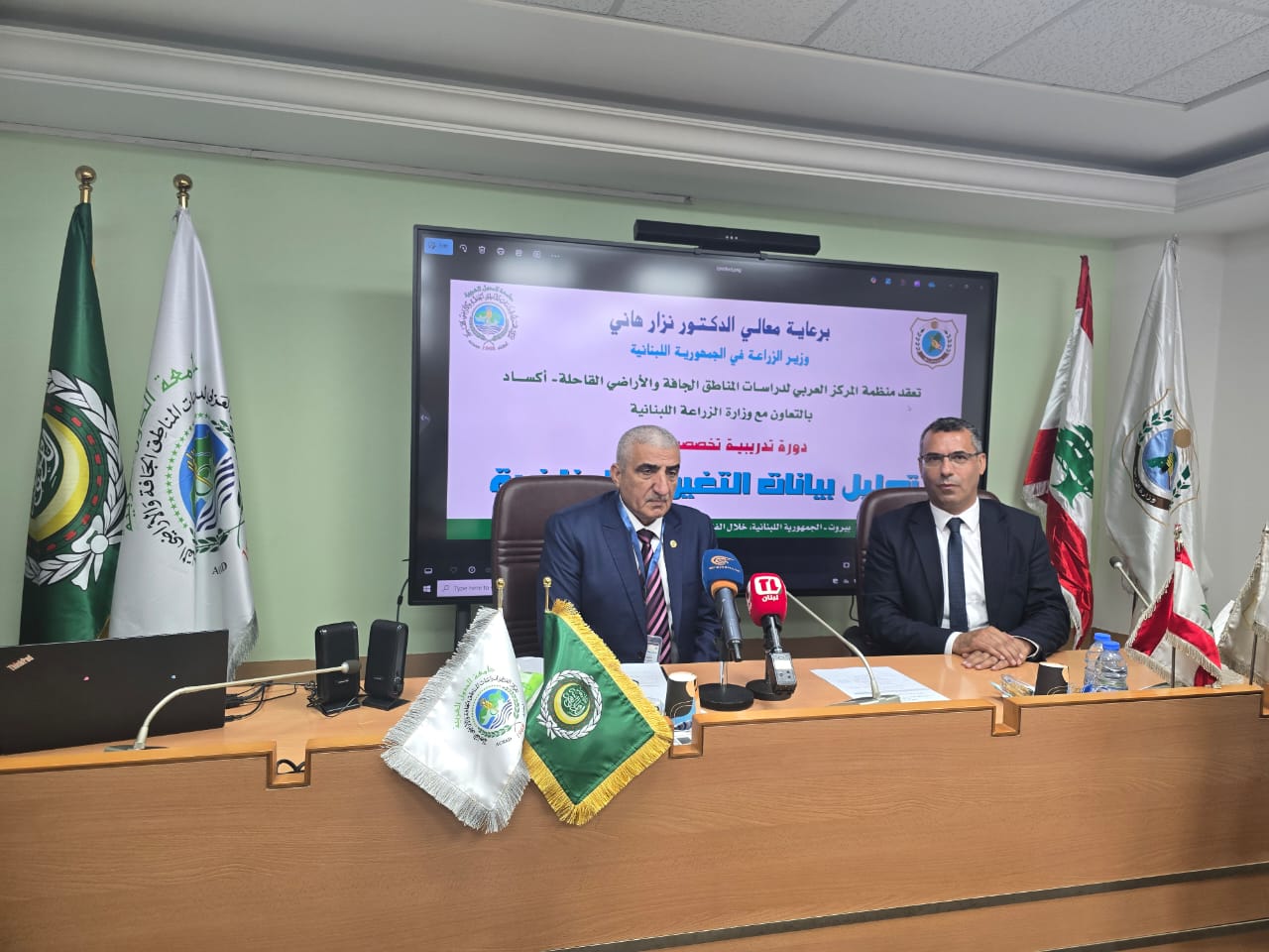 د نصر الدين العبيد مدير أكساد يلتقي وزير الزراعة اللبناني