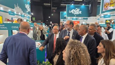 د طارق الهوبي رئيس سلامة الغذاء يفتتح الجناح المصري فيثي معرض أنوجا