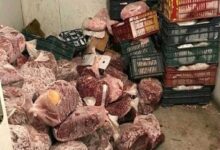 مصادرة 294 كيلو لحوم ودواجن وأسماك فاسدة في أسواق الغربية