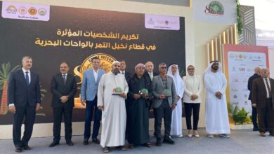 افتتاح المهرجان الدولي الثامن للتمور بالواحات البحرية بقرية منديشة بالواحات البحرية