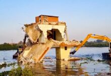 حملة وزارة الري لإزالة التعديات علي نهر النيل