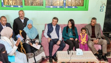 وزير الزراعة خلال جولته التفقدية في وادي الصعايدة