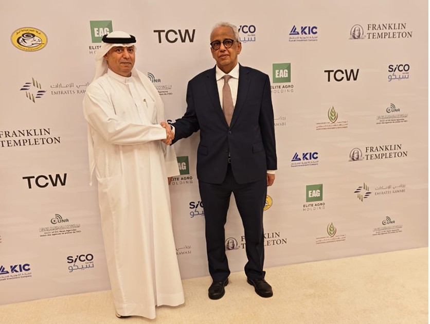 الدكتور عبيد سيف حمد الزعابي رئيس مجلس إدارة الهيئة العربية للاستثمار يلتقي معالي الدكتور عبد الله سليمان الشيخ سيديا، وزير الشؤون الاقتصادية و التنمية- الجمهورية الإسلامية الموريتانية