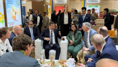 وزير الزراعة خلال افتتاح الجناح المصري Fruit Logistica 2026 