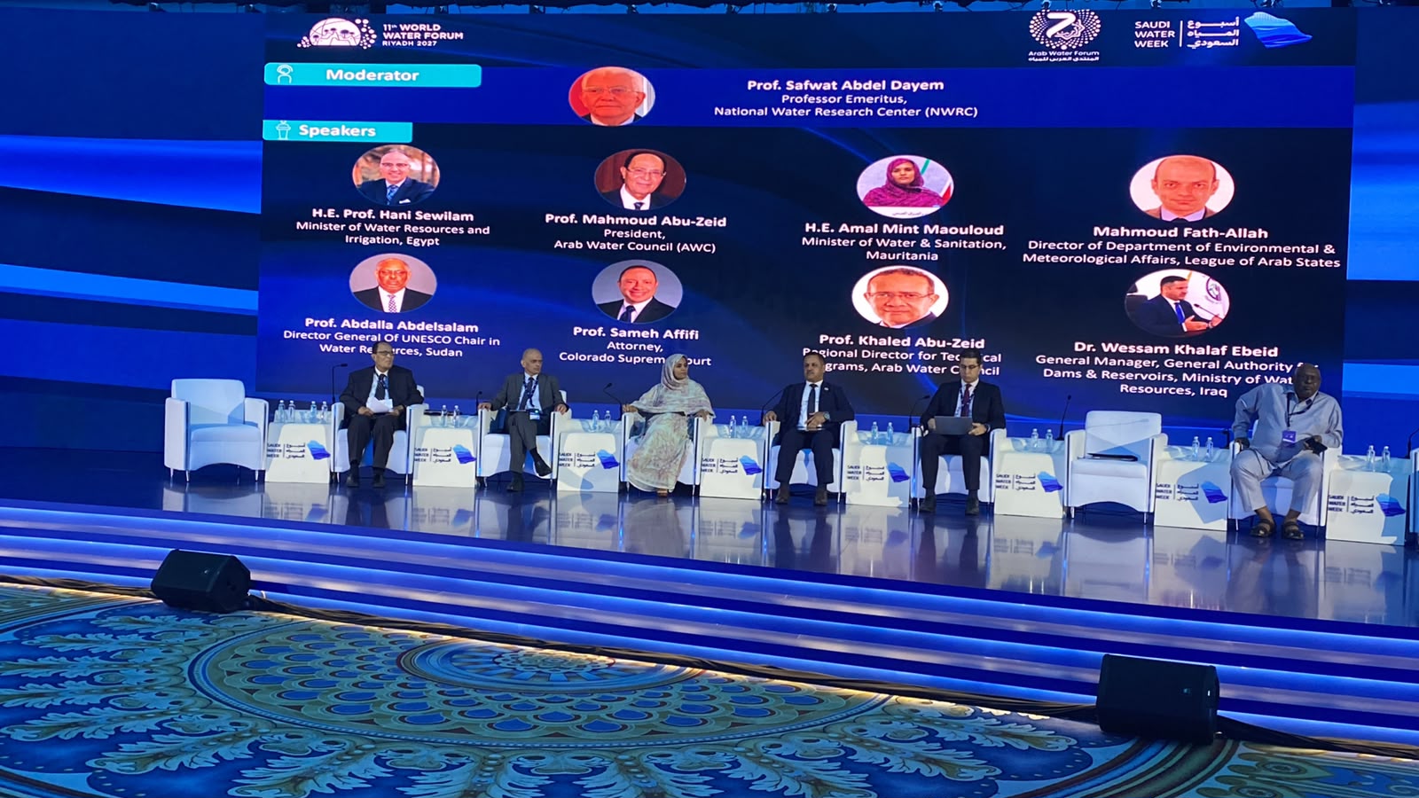 د محمود أبوزيد رئيس المجلس العربي للمياه يستعرض خطة تحقيق الأمن المائي عربيا