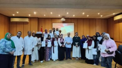 معهد صحة الحيوان يختتم البرنامج التدريبي لطلاب جامعة أسوان علي مجالات سلامة الغذاء