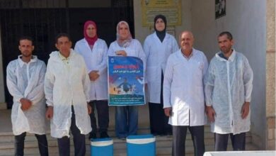 فريق تحصين الماشية ضد مرضي الحمى القلاعية وحمى الوادي المتصدع