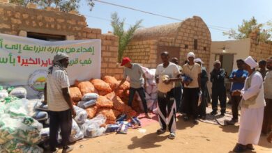 قوافل محملة بأطنان من السلع الغذائية الأساسية والدواجن