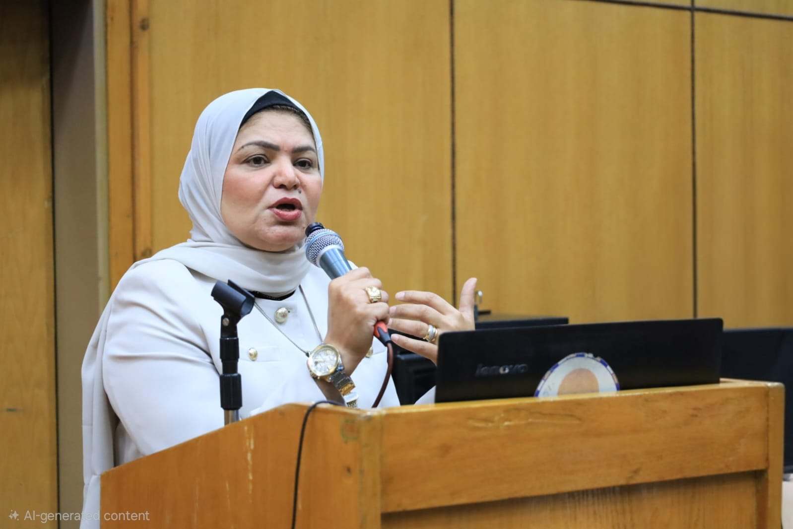 الدكتورة إيناس عبد الحافظ، عميدة كلية الطب البيطري بجامعة أسيوط